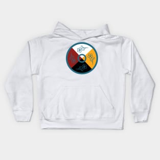 Medicine Wheel Floral WAWEZHI CANADA Kids Hoodie